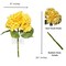 Ariane Real Touch Artificial Yellow Hydrangea Flowers 20” Silk Floral Stems, 3-Piece Bundle, Faux Spring Wedding Décor, Home Vase Arrangement